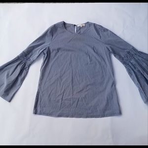 Striped Top with Flowing Sleeves